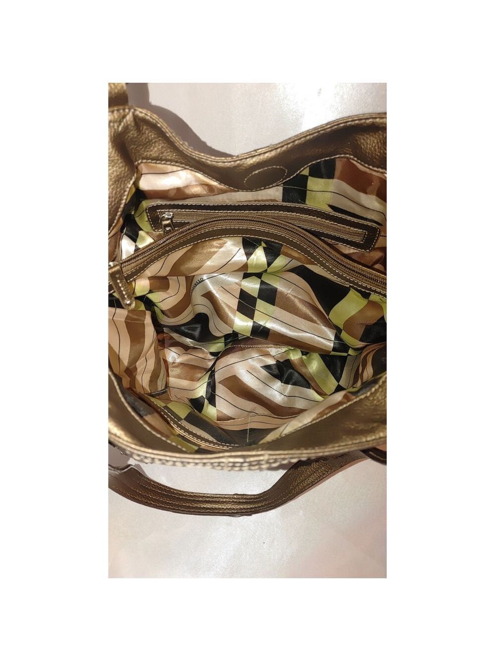 Tignanello Metallic Leather Shoulder Bag - Picture 5 of 5